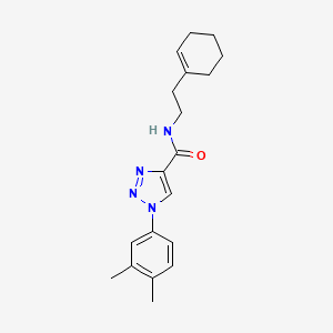 molecular formula C19H24N4O B2533206 N-[2-(cyclohex-1-en-1-yl)ethyl]-1-(3,4-dimethylphenyl)-1H-1,2,3-triazole-4-carboxamide CAS No. 1326916-79-3