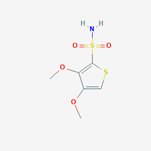 molecular formula C6H9NO4S2 B2533230 3,4-Dimethoxythiophene-2-sulfonamide CAS No. 2225141-28-4