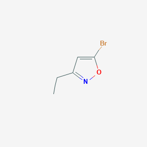 molecular formula C5H6BrNO B2533231 5-Bromo-3-ethyl-isoxazole CAS No. 1314961-74-4