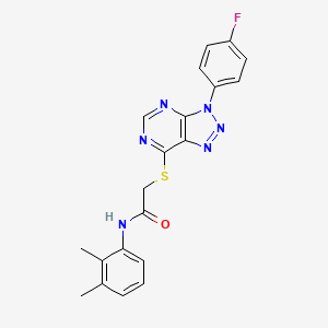 molecular formula C20H17FN6OS B2533233 N-(2,3-dimethylphenyl)-2-{[3-(4-fluorophenyl)-3H-[1,2,3]triazolo[4,5-d]pyrimidin-7-yl]sulfanyl}acetamide CAS No. 863459-89-6