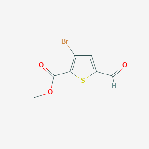 molecular formula C7H5BrO3S B2533279 Methyl 3-bromo-5-formylthiophene-2-carboxylate CAS No. 2248354-23-4