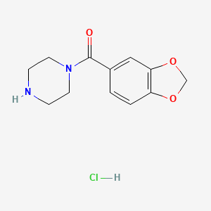 B2533287 Benzo[d][1,3]dioxol-5-yl(piperazin-1-yl)methanone hydrochloride CAS No. 1093402-61-9