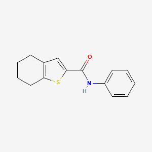molecular formula C15H15NOS B2533412 N-phenyl-4,5,6,7-tetrahydro-1-benzothiophene-2-carboxamide CAS No. 353460-91-0
