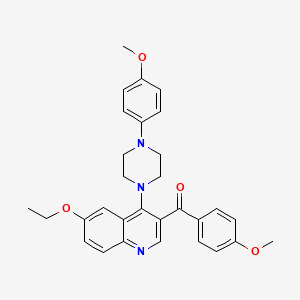 B2533480 (6-Ethoxy-4-(4-(4-methoxyphenyl)piperazin-1-yl)quinolin-3-yl)(4-methoxyphenyl)methanone CAS No. 872197-85-8