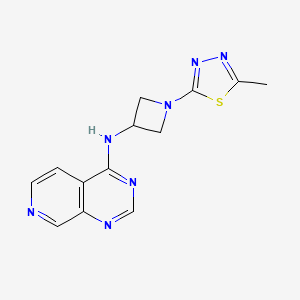 N-[1-(5-Methyl-1,3,4-thiadiazol-2-yl)azetidin-3-yl]pyrido[3,4-d]pyrimidin-4-amine