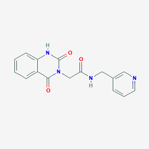 2-(2,4-dioxo-1H-quinazolin-3-yl)-N-(pyridin-3-ylmethyl)acetamide