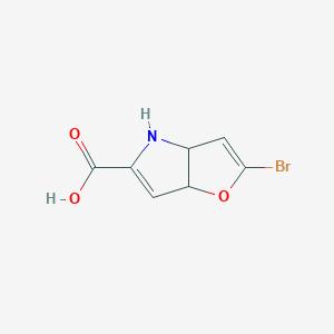 2-bromo-4,6a-dihydro-3aH-furo[3,2-b]pyrrole-5-carboxylic acid