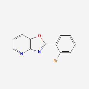 molecular formula C12H7BrN2O B2533500 2-(2-Bromophenyl)oxazolo[4,5-b]pyridine CAS No. 52333-69-4