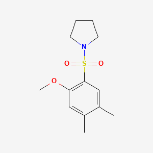 [(2-Methoxy-4,5-dimethylphenyl)sulfonyl]pyrrolidine