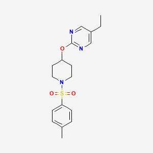 5-Ethyl-2-[1-(4-methylphenyl)sulfonylpiperidin-4-yl]oxypyrimidine
