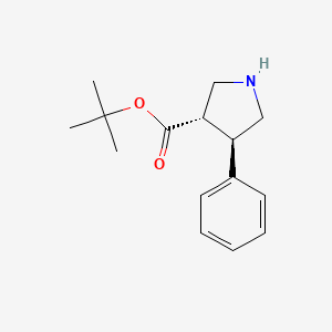 Tert-butyl (3S,4R)-4-phenylpyrrolidine-3-carboxylate