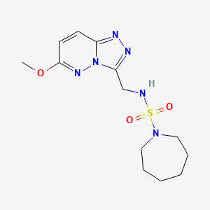 molecular formula C13H20N6O3S B2533561 N-({6-methoxy-[1,2,4]triazolo[4,3-b]pyridazin-3-yl}methyl)azepane-1-sulfonamide CAS No. 2097869-20-8
