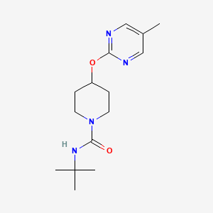 B2533575 N-Tert-butyl-4-(5-methylpyrimidin-2-yl)oxypiperidine-1-carboxamide CAS No. 2379986-29-3