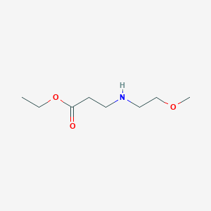 molecular formula C8H17NO3 B2533624 Ethyl 3-[(2-methoxyethyl)amino]propanoate CAS No. 66092-67-9