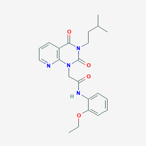 molecular formula C22H26N4O4 B2533643 N-(2-ethoxyphenyl)-2-[3-(3-methylbutyl)-2,4-dioxo-1H,2H,3H,4H-pyrido[2,3-d]pyrimidin-1-yl]acetamide CAS No. 902924-95-2