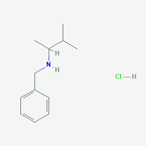 molecular formula C12H20ClN B2533655 N-Benzyl-3-methyl-2-butanamine hydrochloride CAS No. 110871-35-7; 2103392-35-2