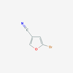 molecular formula C5H2BrNO B2533662 5-Bromofuran-3-carbonitrile CAS No. 197846-10-9