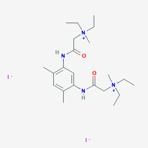 Ammonium, (4,6-dimethyl-m-phenylenebis(iminocarbonylmethylene))bis(diethylmethyl-, diiodide
