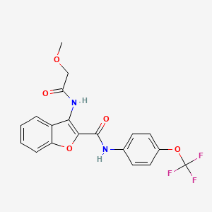 3-(2-methoxyacetamido)-N-(4-(trifluoromethoxy)phenyl)benzofuran-2-carboxamide