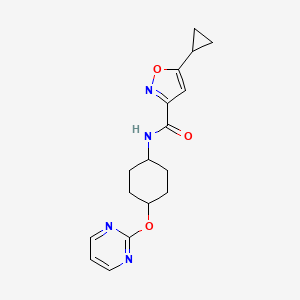 5-cyclopropyl-N-((1r,4r)-4-(pyrimidin-2-yloxy)cyclohexyl)isoxazole-3-carboxamide