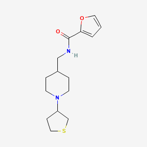 N-((1-(tetrahydrothiophen-3-yl)piperidin-4-yl)methyl)furan-2-carboxamide