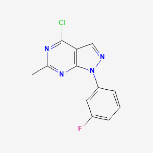 4-Chloro-1-(3-fluorophenyl)-6-methyl-1H-pyrazolo[3,4-D]pyrimidine