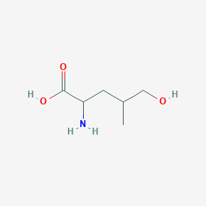 molecular formula C6H13NO3 B2533734 2-Amino-5-hydroxy-4-methylpentanoic acid CAS No. 105817-04-7
