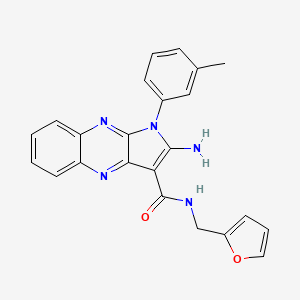 2-amino-N-(furan-2-ylmethyl)-1-(m-tolyl)-1H-pyrrolo[2,3-b]quinoxaline-3-carboxamide