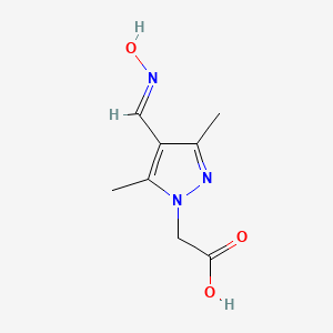 2-{4-[(hydroxyimino)methyl]-3,5-dimethyl-1H-pyrazol-1-yl}acetic acid