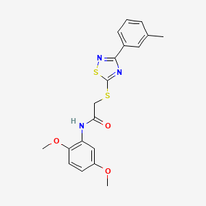 N-(2,5-dimethoxyphenyl)-2-((3-(m-tolyl)-1,2,4-thiadiazol-5-yl)thio)acetamide