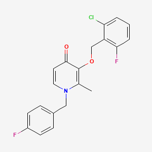 3-((2-Chloro-6-fluorobenzyl)oxy)-1-(4-fluorobenzyl)-2-methyl-4(1H)-pyridinone