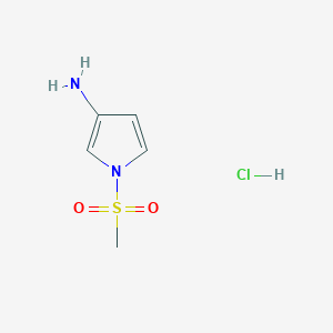 1-Methylsulfonylpyrrol-3-amine;hydrochloride