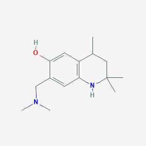 molecular formula C15H24N2O B2533784 7-[(Dimethylamino)methyl]-2,2,4-trimethyl-1,2,3,4-tetrahydroquinolin-6-ol CAS No. 941266-16-6