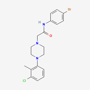 N-(4-bromophenyl)-2-[4-(3-chloro-2-methylphenyl)piperazin-1-yl]acetamide