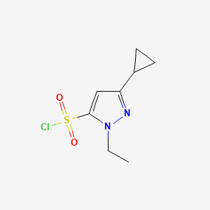 3-Cyclopropyl-1-ethyl-1H-pyrazole-5-sulfonyl chloride