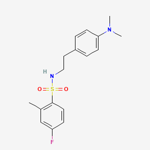 N-(4-(dimethylamino)phenethyl)-4-fluoro-2-methylbenzenesulfonamide
