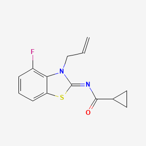 (Z)-N-(3-allyl-4-fluorobenzo[d]thiazol-2(3H)-ylidene)cyclopropanecarboxamide