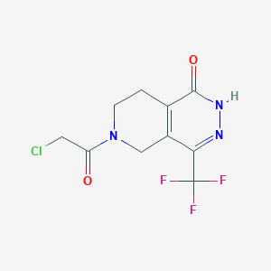 6-(2-Chloroacetyl)-4-(trifluoromethyl)-2,5,7,8-tetrahydropyrido[3,4-d]pyridazin-1-one