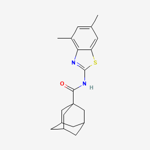 N-(4,6-dimethyl-1,3-benzothiazol-2-yl)adamantane-1-carboxamide