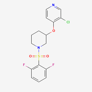 3-Chloro-4-((1-((2,6-difluorophenyl)sulfonyl)piperidin-3-yl)oxy)pyridine