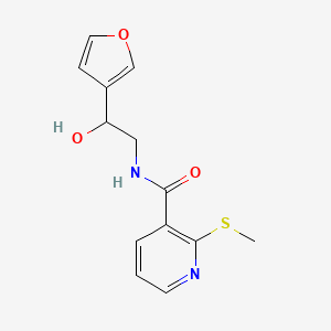N-(2-(furan-3-yl)-2-hydroxyethyl)-2-(methylthio)nicotinamide