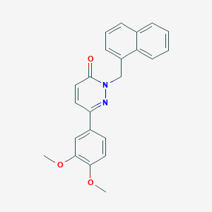 6-(3,4-Dimethoxyphenyl)-2-(naphthalen-1-ylmethyl)pyridazin-3-one