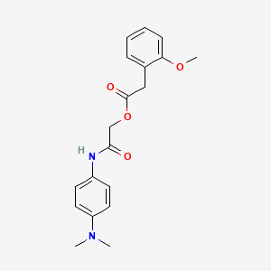 molecular formula C19H22N2O4 B2533838 [2-[4-(二甲氨基)苯胺]-2-氧代乙基] 2-(2-甲氧基苯基)乙酸酯 CAS No. 1794987-61-3