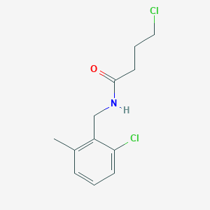 4-chloro-N-[(2-chloro-6-methylphenyl)methyl]butanamide