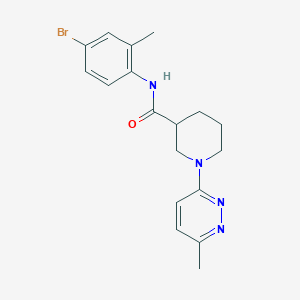 molecular formula C18H21BrN4O B2533907 N-(4-bromo-2-methylphenyl)-1-(6-methylpyridazin-3-yl)piperidine-3-carboxamide CAS No. 2176201-71-9