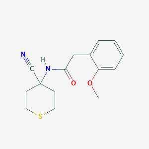 molecular formula C15H18N2O2S B2533935 N-(4-cyanothian-4-yl)-2-(2-methoxyphenyl)acetamide CAS No. 1444681-56-4