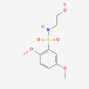 molecular formula C10H15NO5S B2533957 N-(2-hydroxyethyl)-2,5-dimethoxybenzenesulfonamide CAS No. 701227-63-6