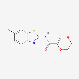 N-(6-methylbenzo[d]thiazol-2-yl)-5,6-dihydro-1,4-dioxine-2-carboxamide