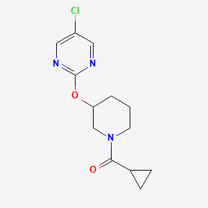 (3-((5-Chloropyrimidin-2-yl)oxy)piperidin-1-yl)(cyclopropyl)methanone