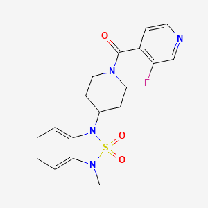 (3-fluoropyridin-4-yl)(4-(3-methyl-2,2-dioxidobenzo[c][1,2,5]thiadiazol-1(3H)-yl)piperidin-1-yl)methanone